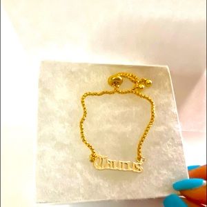 New listing Beautiful Gold Zodiac Charm Bracelet